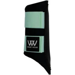 2023 Woof Wear Club Brushing Boots WB0003 - Black / Pistachio Colour Black/Pistachio