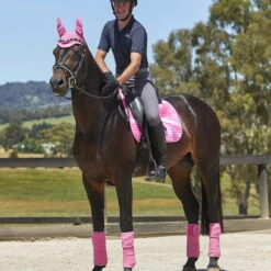 2022 Weatherbeeta Prime Marble Dressage Saddle Pad 1008703 - Pink Swirl Colour Pink Swirl -Weatherbeeta Shop 1008703000 PINKSWIRL 1008706000 PINKSWIRL 1008704000 PINKSWIRL WB Prime Marble DR Saddle Pad Fleece Bandage Ear Bonnet Image Null Hero.700x700