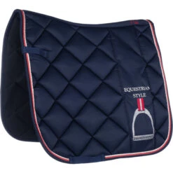 2022 HKM Equine Sports Style Saddle Pad 13298 - Navy