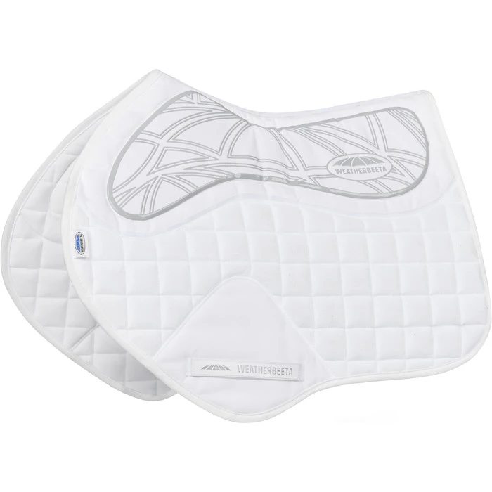 2022 Weatherbeeta Ultra Grip Jump Saddle Pad 10036100 - White 1 2022 Weatherbeeta Ultra Grip Jump Saddle Pad 10036100 - White