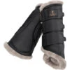 2023 Eskadron Platinum Faux Leather Tendon Boots 555039853290 - Black Colour Black