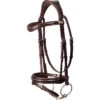 2023 Henry James Saddlery Comfort Flash Bridle HJ-BR-02 - Havana Brown Colour Havana Brown