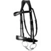 2023 Henry James Saddlery Dressage Bridle HJ-BR-03 - Black Colour Black