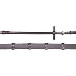 2023 Henry James Saddlery Xtreme Eventer Hybrid Rubber Reins With Leather Stoppers RR7 - Black Colour Black
