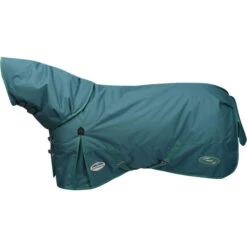 2023 Weatherbeeta Green-Tec 1200D Detach-A-Neck Lite Plus Turnout Rug - Dragonfly Blue / Bottle Green