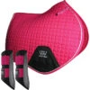 2022 Woof Wear Close Contact Saddle Cloth & Club Brushing Boots Bundle WS0003WB0003 - Berry Colour Berry