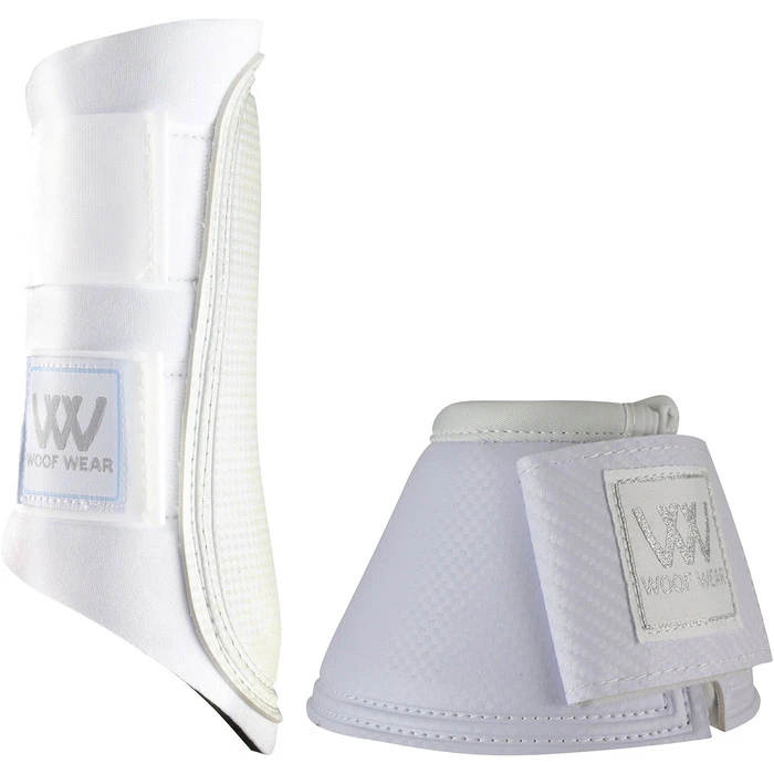 2023 Woof Wear Club Brushing Boots & Pro Overreach Boots Bundle WB0003WB0051 - White 1 2023 Woof Wear Club Brushing Boots & Pro Overreach Boots Bundle WB0003WB0051 - White