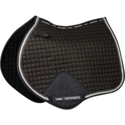 2022 Weatherbeeta Prime Bling Jump Shaped Saddle Pad 1002756 - Black Colour Black