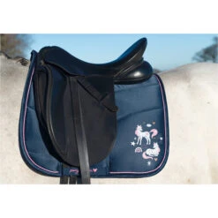 2022 HKM Pony Dream Saddle Cloth 13289 - Deep Blue -Weatherbeeta Shop 4322 13289 6900 1.700x700