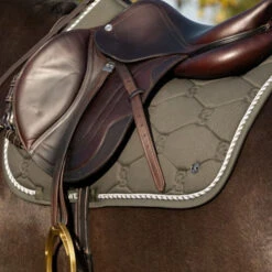 2022 PS Of Sweden Signature Cotton Jump Saddle Pad 1110-026 - Forest Green -Weatherbeeta Shop 5643 202220PS20Of20Sweden20Signature20Cotton20Jump20Saddle20Pad201110 02620 20Forest20Green20Close20Up.700x700