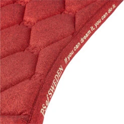 2022 PS Of Sweden Stardust Glitter Dressage Saddle Pad 20073-720 - Red -Weatherbeeta Shop 5671 202220PS20Of20Sweden20Stardust20Glitter20Dressage20Saddle20Pad2020073 72020 20Red20Detail201.700x700
