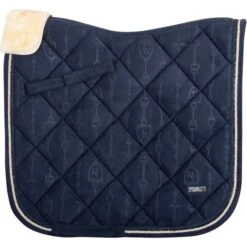 2022 HV Polo Lauren Dressage Saddle Pad 802493450 - Navy Colour Navy