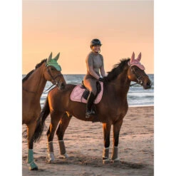 2023 PS Of Sweden Ruffle Jump Saddle Pad 1110-058 - Peach -Weatherbeeta Shop 6079 DSC 6793 1.700x700