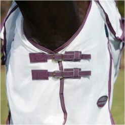 2023 Weatherbeeta Comfitec Essential Fly Rug With FREE Fly Mask WFRFM2 - Grey / White / Maroon -Weatherbeeta Shop 6371 202320Weatherbeeta20Comfitec20Essential20Mesh20II20Combo20Neck20100044116620 20WhiteMarron20Grey20close.2000x2000.700x700