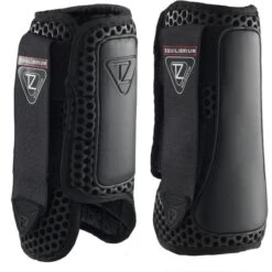 2022 Equilibrium Tri-Zone Impact Sports Boots Front 2457 - Black Colour Black