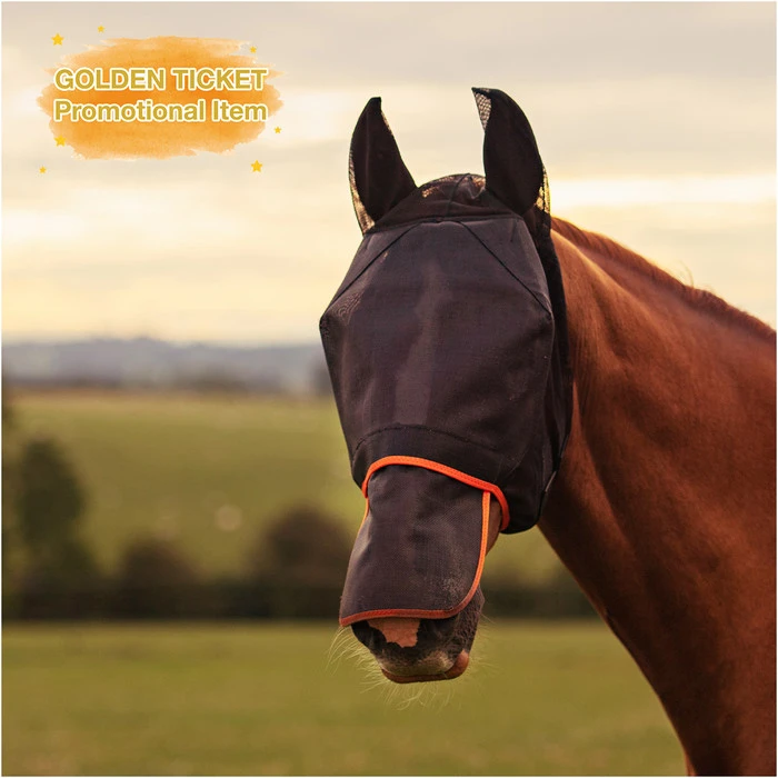 Equilibrium Field Relief Max Fly Mask Black / Red 2 Equilibrium Field Relief Max Fly Mask Black / Red - Image 2