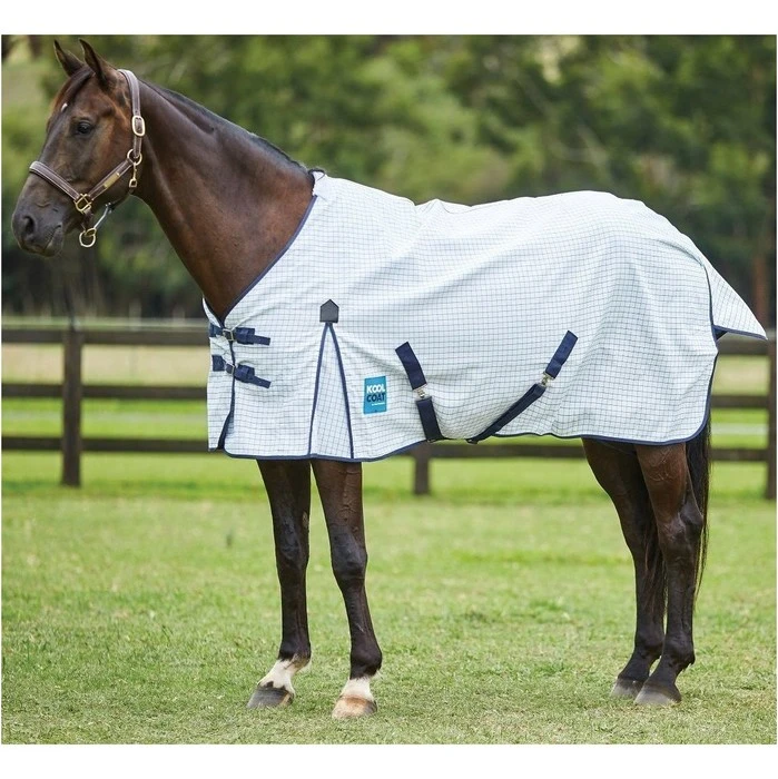 Kool Coat Classic III Standard Neck Rug - White / Navy 1 Kool Coat Classic III Standard Neck Rug - White / Navy