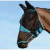 Weatherbeeta Comfitec Fine Mesh Mask With Ears & Nose - Black / Turquoise Colour Black/Turquoise