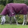 2023 Weatherbeeta Comfitec Plus Dynamic II Detach-A-Neck Medium Turnout Rug 10069170 - Maroon / Grey / White Colour Grey/White/Maroon