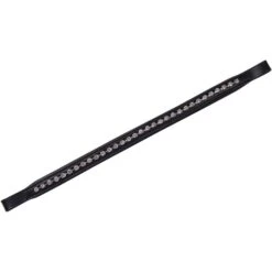 Collegiate Large Diamante Browband - Black